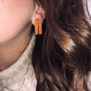 Handmade clay earrings